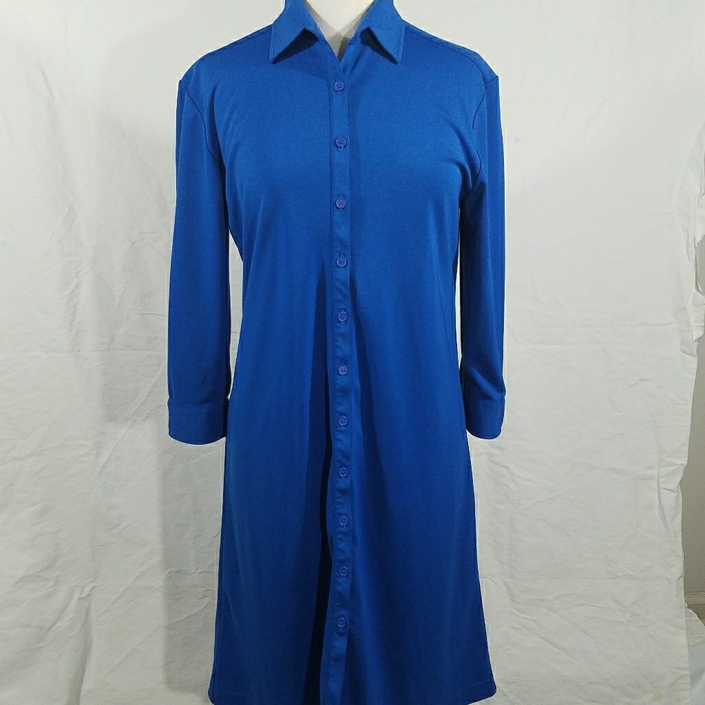 Express Royal Blue Shirt Dress